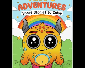 Milo's Adventures: Short Stories to Color for Ages 3-6 (48 pages)