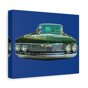 Classic Car Retro Car Canvas Art - Vintage Chevy Wall Decor, Car Enthusiast Gift, Home Decoration, Automotive Art, Man Cave Decor