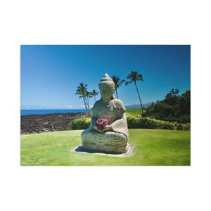 Serene Buddha Fine Art Postkarten, Inspirational Art Prints für das Heimdekor, Meditation Geschenk, Reiseandenken, Naturandenken