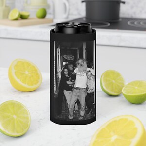 1980s Key West Party Can Cooler Retro Photo Can Cooler, Vintage Party Koozie, Fun Beverage Holder, Gift for Party Lovers,  Drink Sleeve