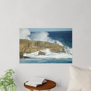 Ocean Wave Wandtattoos, Ocean Decor, Küstenwandkunst, Strandhaus-Dekor, Nautische Akzente, Wohnzimmerwandaufkleber
