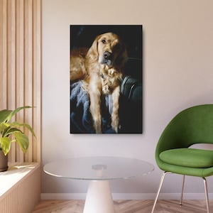 Golden Retriever Metal Art Sign - Home Decor, Pet Lover Gift, Dog Memorial, Rustic Wall Art, Animal Decor