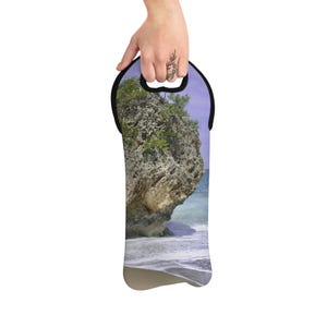 Puerto Rico Beach Wine Tote Bag Beach Vibes Summer Gift Picnic Accessory Travel Essential Stylish Wine Lover Storage
