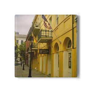 New Orleans Ceramic Coaster  French Quarter Wall Art, Historic New Orleans Vibe, Rustic Home Decor, Housewarming Gift, Kitchen Coffee Table