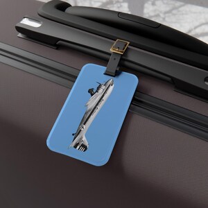 Vintage Airplane Luggage Tag | Travel Accessory, Gift for Travelers, Personalized Travel Tag, Retro Airline Decor