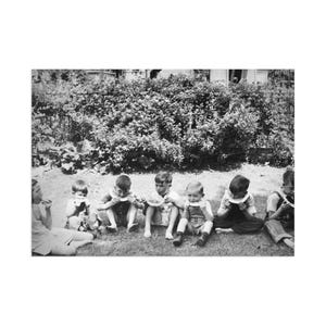 Vintage Kinder Kunst Postkarten, nostalgische Grußkarten, Schwarz Weiss Fotografie, Kinder Spielen, Home Décor