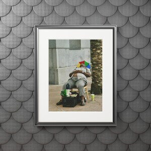 French Quarter Street Preacher Fine Art Print | Framed Urban Photography | Home Wall Decor | Gift for Art Lovers | New Orleans Scene