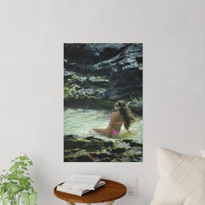Entspannender Strand-Wandaufkleber, Ocean Vibes-Wohnkultur, Strandliebhaber-Kunst, perfekt für Sommer-Dekor, nautischer Raumakzent