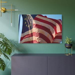 Metal Art-bord 250e Bisesquicentennial | Muurdecoratie Amerikaanse vlag | Patriottische woondecoratie | Cadeau voor veteranen en 4 juli