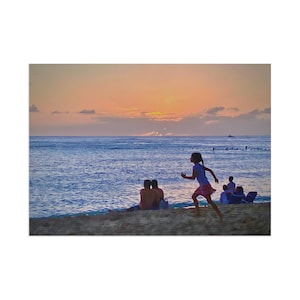 Sunset Beach Fine Art Postkarten, Künstlerische Grüße am Meer, Ideal für Reiseliebhaber, Schreibwaren, Souvenirs, Wohnkultur