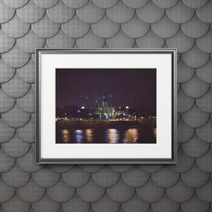 St. Louis Cathedral at Night Fine Art Print | Framed Cityscape Wall Art | New Orleans River View | Gift for Art Lovers