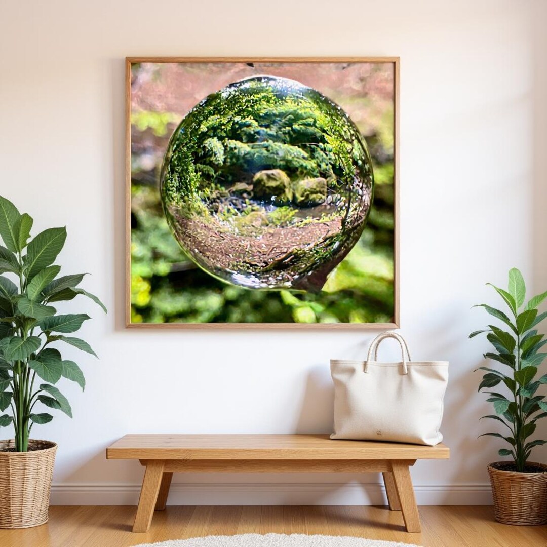 Nature Reflection Fine Art Print, Boho Home Decor, Eco-friendly Wall ... - Eco Friendly Wall Art For Home Decor