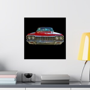 Vintage Muscle Car Wall Art Poster | Matte Vertical Posters, Retro Home Decor, Gift for Car Lovers, Automotive Wall Decor, Classic Car Print