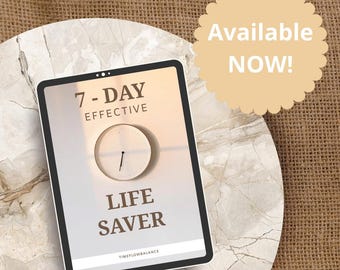 7-Day Time Management Guide | Productivity Challenge & Printable Planner
