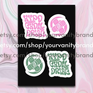 Hypochonder Stickerbogen | okd Angst Bewusstsein Vinyl Sticker Set Aufkleber Wasserflasche Laptop Journal Auto y2k psychische Gesundheitsfragen