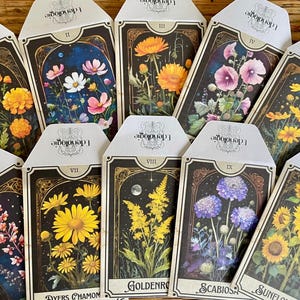 Natural Dye Garden Plants: Seed saving envelopes, Tarot design (PDF Download)