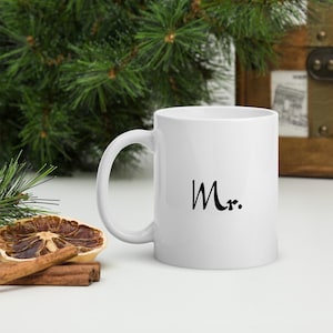 White glossy mug - Mr.