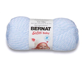 Baby Denim Marle Bernat Softee Baby Yarn - Denim Marle 30300 Baby Lightweight Yarn