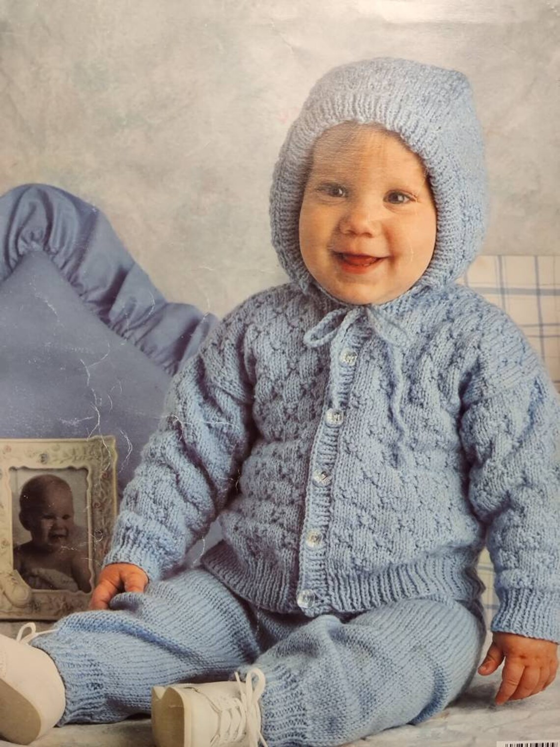 Knitting Pattern for a Child's Hooded Cardigan Advanced Etsy