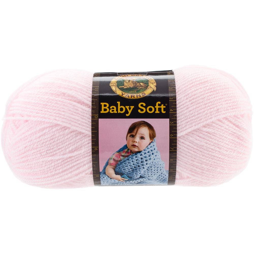 Petal Pink Lion Brand Baby Soft Petal Pink 104 Acrylic Yarn Baby Yarn -   Canada