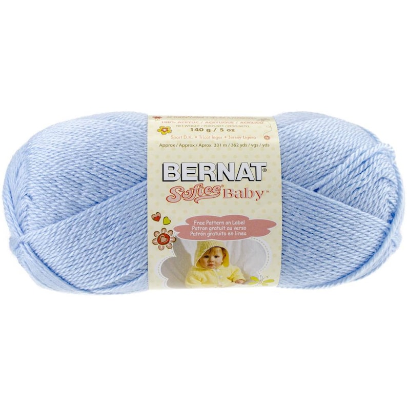 bernat softee baby blue flannel