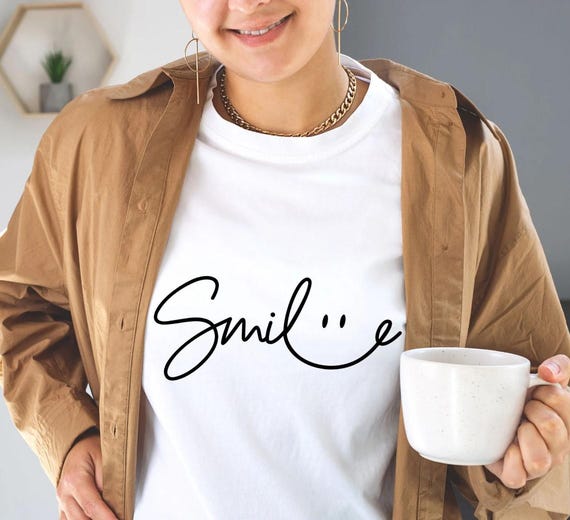 Smiley Face Svg, Happy Face Svg, Emoji Svg, Smile Sign Svg, Trendy Svg, Cut File, Inspirational Clipart, Word "Smile", Happy Face Eyes Png