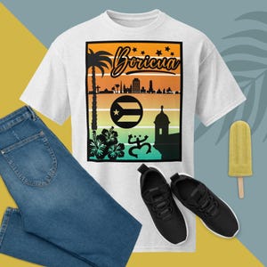 Puerto Rico Shirt-Boricua-Puerto Rico Inspired-Puertorican Flag-Latino Clothing-Puertorican Stuff-Tshirt-Gift-Trendy-Summer Shirt