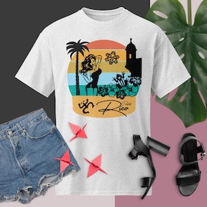 Puerto Rico Shirt-Boricua Woman-Puerto Rico Inspired-Latino Clothing-Puertorican Stuff-Puertorican Flag-Summer Shirt-Taino-Souvenir-Gift