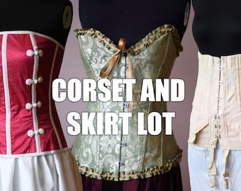 Corset and Skirt Lot (six items) - COSTUME CLEAROUT!