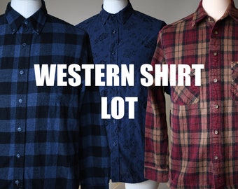 8 Men's Western Shirt Lot - COSTUME CLEAROUT!