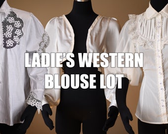 7 Women's Western Blouse lot - COSTUME CLEAROUT!