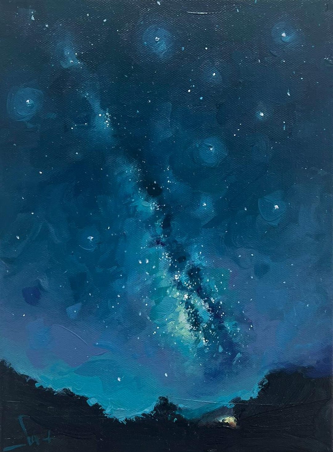 オリジナルイラスト　油絵　背景画　風景画　夜空 il_1080xN.8240008381_ecx7.jpg