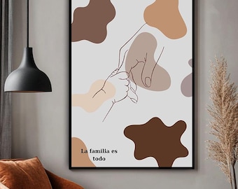 Minimalist Family Line Art Print | Father's Day Gift (Digital Download)