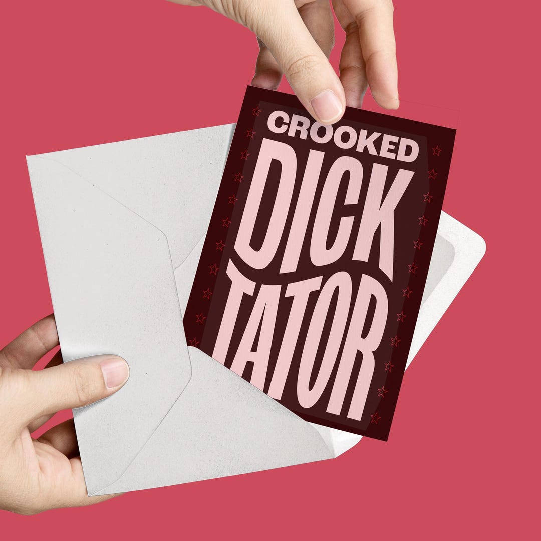 Set of 5 Protest Notecards to the President Funny Political Stationery ...