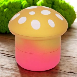 Mushroom grinder – Funny 4-Piece Tobacco & Spice Grinder – 50mm Metal Manual Grinder Yellow-red
