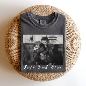 Custom Photo Shirt for Dad, Father&#39;s Day T-shirt, Personalized Dad Portrait Shirt, Dad Birthday Gifts, Fathers Day Gifts, Gift for Husband