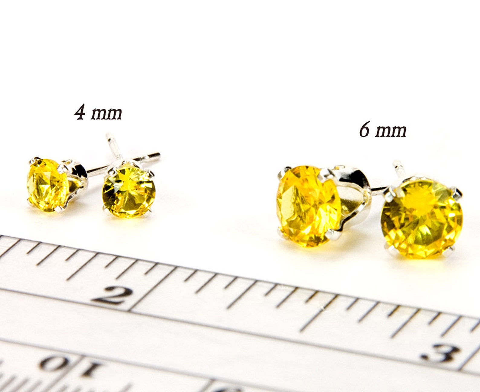 Yellow Topaz Stud Earrings With Matching Necklace Pendant Etsy
