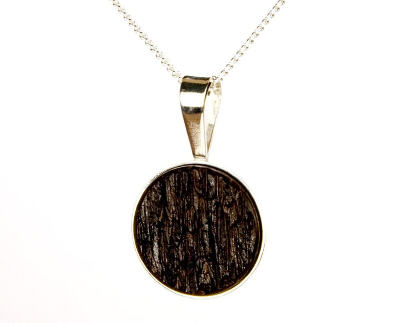 Vino barril madera plata esterlina collar collar regalo para | Etsy