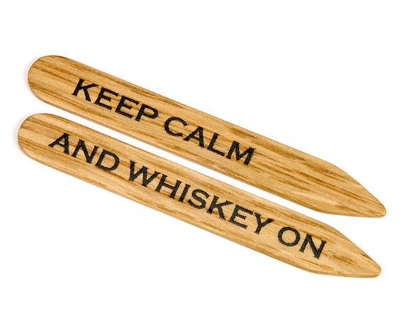 2.5 Inch Metal Collar Stiffeners Made In USA MODERN GOODS SHOP Stainless Steel Collar Stays With Laser Engraved Target Design
