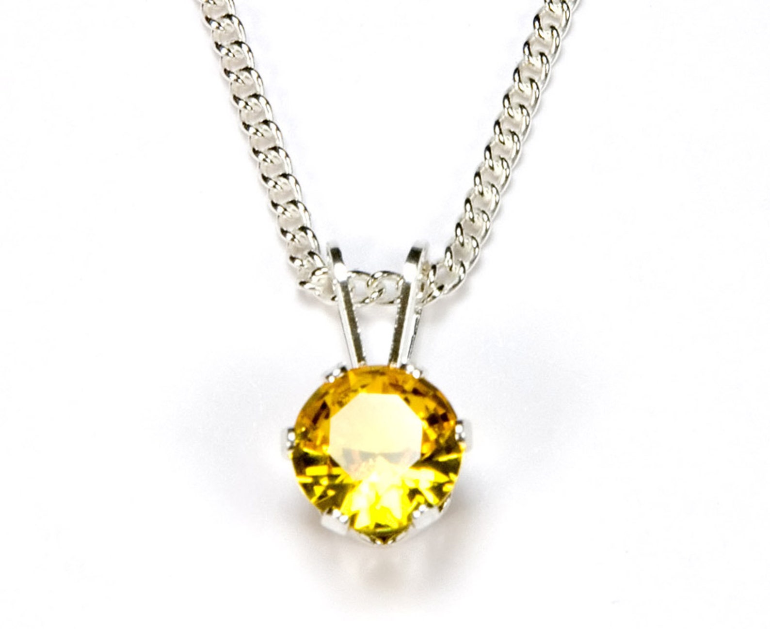 Yellow Topaz Stud Earrings With Matching Necklace Pendant Etsy