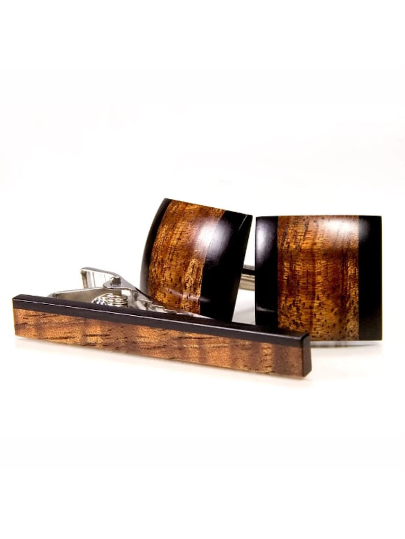 Cufflinks Tie Bar Set