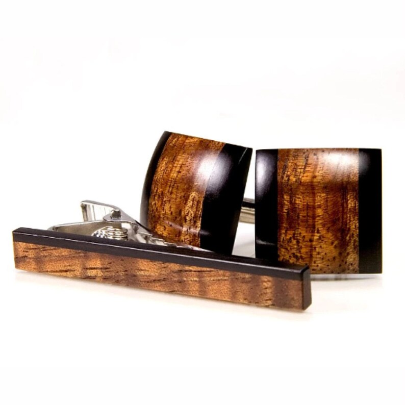 Cufflinks Tie Bar Set
