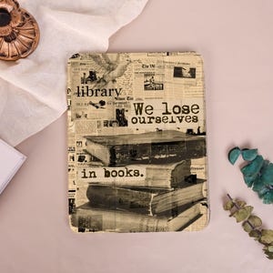 Newspaper Stacked Book iPad Case with Pen Slot,iPad Air 7/6/5th,iPad Mini 8.3/7.9",iPad Pro 2025/2024/2022,iPad A16/10/9th,Personalized Gift
