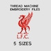 Liverpool FC Embroidery Design - LFC Thread Embroidery Pattern - 5 ...