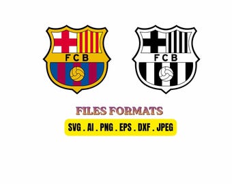 FC Barcelona Logo Vector Bundle | SVG AI Png | Digital Download for Cricut & Silhouette
