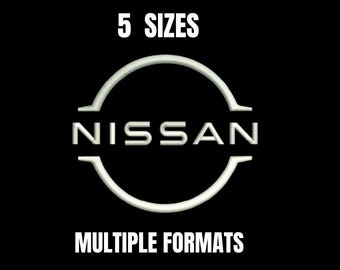 Nissan Logo Embroidery Design |  Instant Download Machine Embroidery File