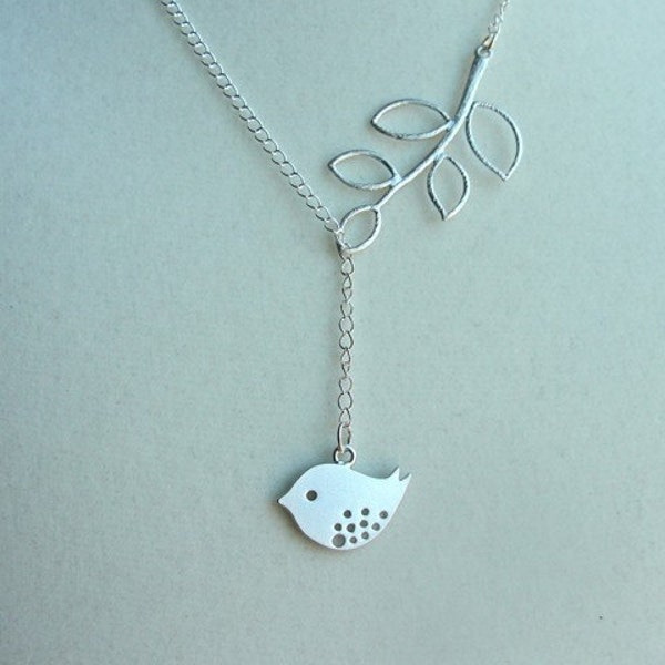 Silver Birdy Dangle Lariat