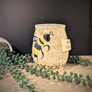 Handcrafted Honeycomb Large Mug