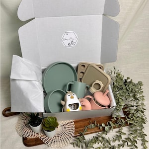 Gift Box, Baby/Toddler Gift Box, Baby Shower Gift, Toddler Feeding Set,  Birthday Gift Box, Girl Gift Box, Boy Gift Box, Neutral Gift Box