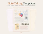 450 Digital Note-Taking Templates – Colorful Note Templates – Multi-Layout Templates – Student Note Templates | Android, iPad Note Templates